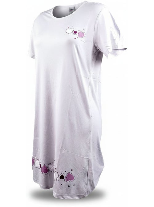 OZABI Chemise de Nuit Femme Microfibre Manches Courtes - Kiabi