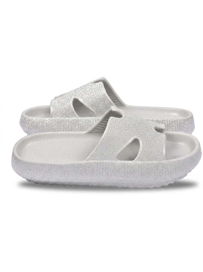 OZABI Claquette Glitter H-Strap EVA 6 Coloris Gris - Kiabi