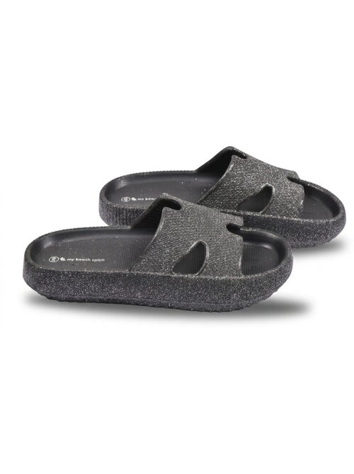 OZABI Claquette Glitter H-Strap EVA 6 Coloris - Kiabi OZABI Claquette Glitter H-Strap EVA 6 Coloris - Kiabi