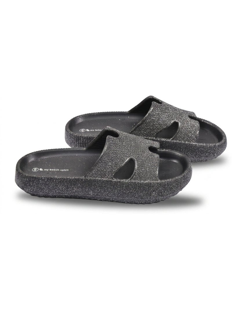 OZABI Claquette Glitter H-Strap EVA 6 Coloris Noir - Kiabi