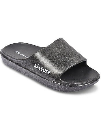 OZABI Claquette Glitter Message Humour 5 Coloris