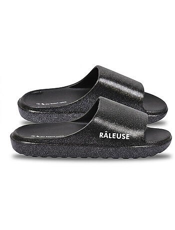 OZABI Claquette Glitter Message Humour 5 Coloris
