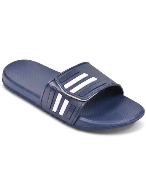 OZABI Claquettes Homme Piscine Ajustables Lot 2 Noir Bleu - Kiabi
