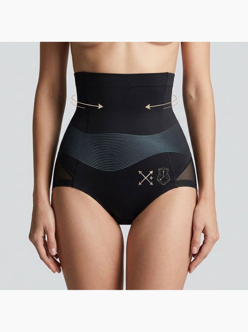 OZABI Culotte Gainante Femme Taille Haute Lot 2 Noir Chair - Kiabi