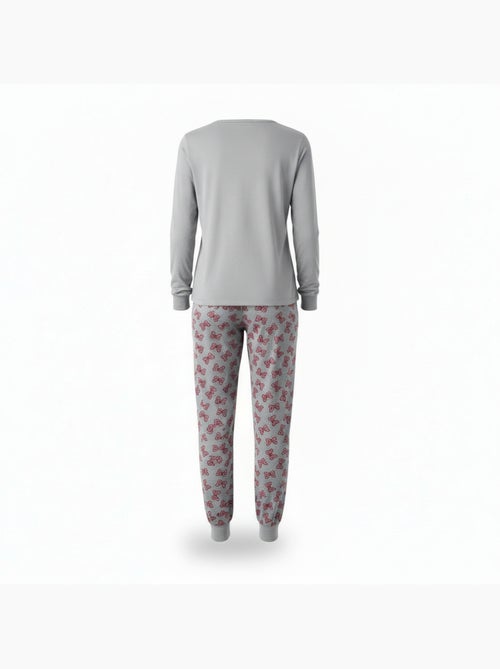Ozabi ensemble pyjama femme coton doublé polaire broderie lurex - Kiabi Ozabi ensemble pyjama femme coton doublé polaire broderie lurex - Kiabi