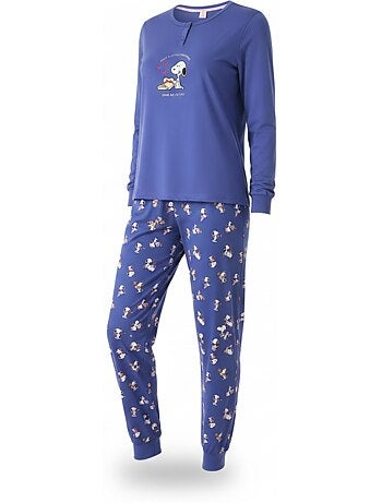 Ozabi ensemble pyjama femme léger broderie motif fantaisie