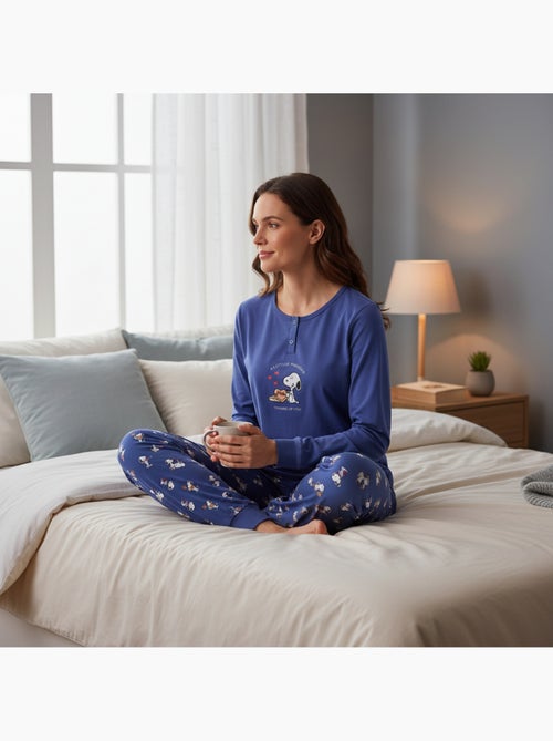 Ozabi ensemble pyjama femme léger broderie motif fantaisie - Kiabi Ozabi ensemble pyjama femme léger broderie motif fantaisie - Kiabi