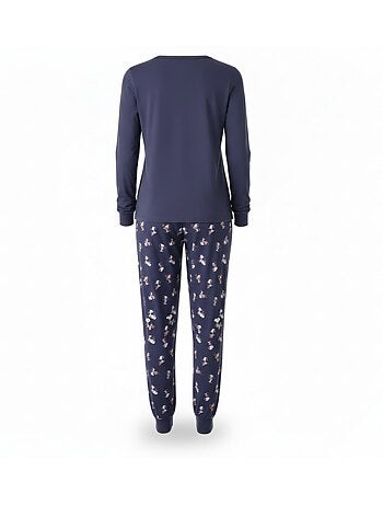 Ozabi ensemble pyjama femme léger broderie motif fantaisie