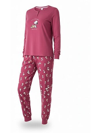 Ozabi ensemble pyjama femme léger broderie motif fantaisie