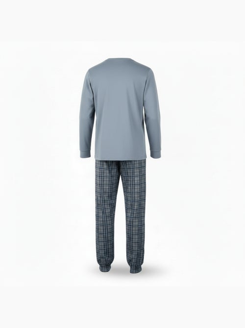 Ozabi ensemble pyjama homme coton majoritaire broderie cerf écossais - Kiabi Ozabi ensemble pyjama homme coton majoritaire broderie cerf écossais - Kiabi