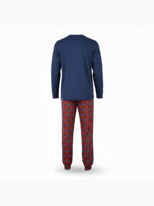 Ozabi ensemble pyjama homme coton majoritaire broderie cerf écossais - Kiabi Ozabi ensemble pyjama homme coton majoritaire broderie cerf écossais - Kiabi