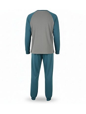 Ozabi ensemble pyjama homme doublé polaire bicolore sweet secret club