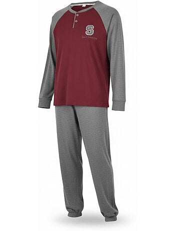 Ozabi ensemble pyjama homme doublé polaire bicolore sweet secret club