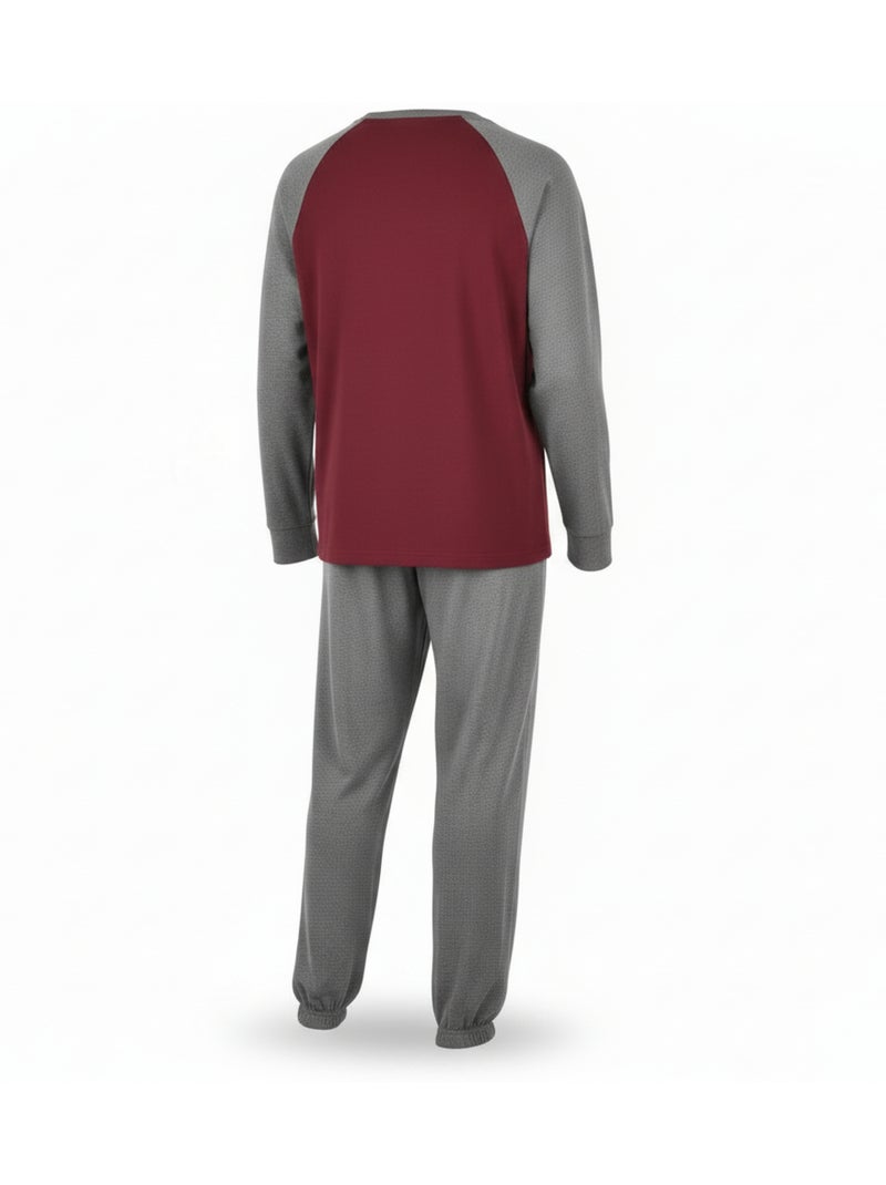 Ozabi ensemble pyjama homme doublé polaire bicolore sweet secret club Bordeaux - Kiabi