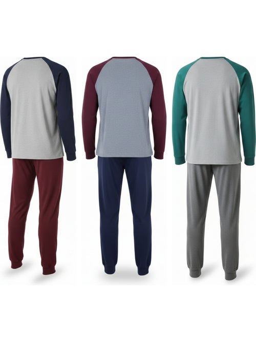 Ozabi ensemble pyjama homme doublé polaire pack de 3 coloris assortis - Kiabi Ozabi ensemble pyjama homme doublé polaire pack de 3 coloris assortis - Kiabi