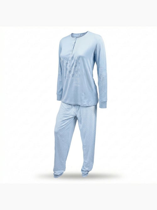 OZABI Ensemble Pyjama Long Femme Haut Manches Longues - Kiabi
