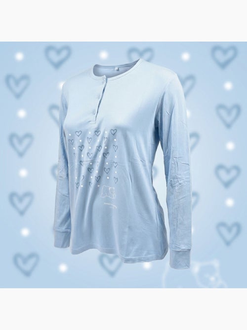 OZABI Ensemble Pyjama Long Femme Haut Manches Longues - Kiabi