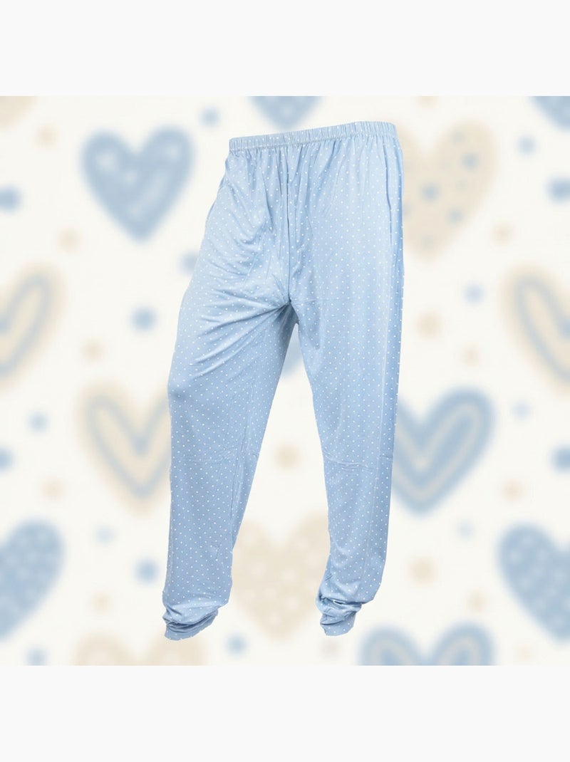 OZABI Ensemble Pyjama Long Femme Haut Manches Longues Bleu - Kiabi