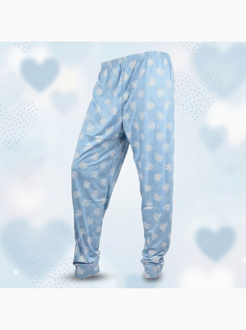 OZABI Ensemble Pyjama Long Femme Haut Manches Longues Bleu - Kiabi