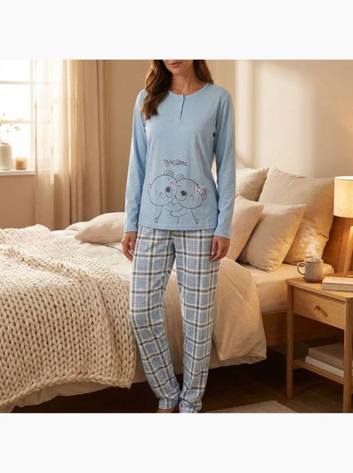 OZABI Ensemble Pyjama Long Femme Haut Manches Longues - Kiabi