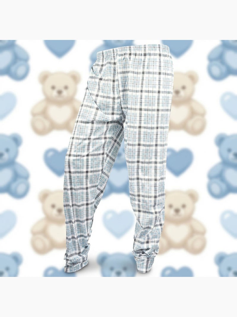 OZABI Ensemble Pyjama Long Femme Haut Manches Longues Bleu - Kiabi