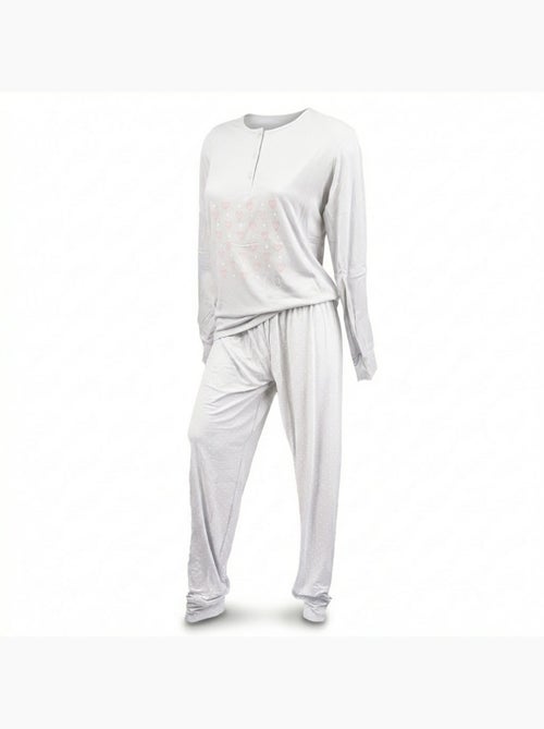 OZABI Ensemble Pyjama Long Femme Haut Manches Longues - Kiabi