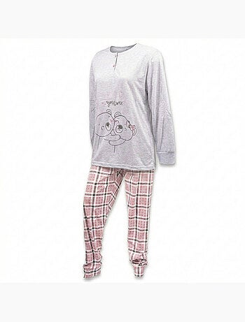 OZABI Ensemble Pyjama Long Femme Haut Manches Longues