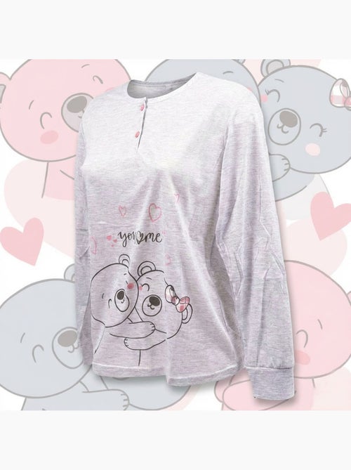 OZABI Ensemble Pyjama Long Femme Haut Manches Longues - Kiabi