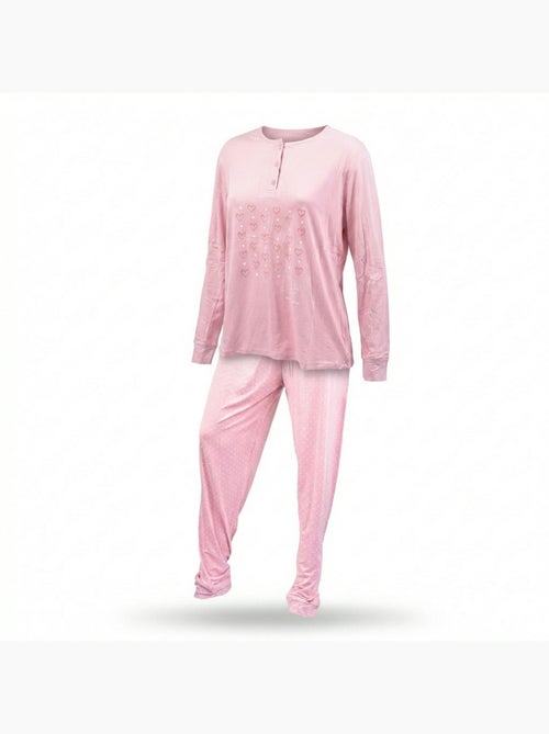 OZABI Ensemble Pyjama Long Femme Haut Manches Longues - Kiabi