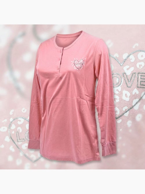 OZABI Ensemble Pyjama Long Femme Haut Manches Longues - Kiabi