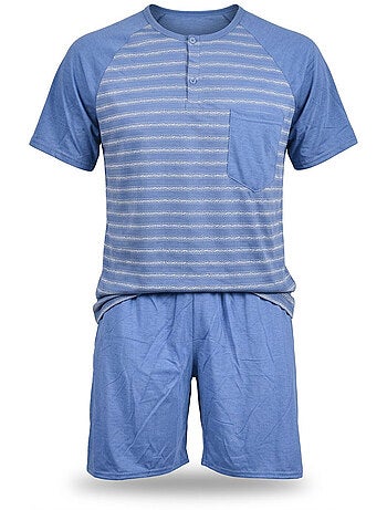 OZABI Ensemble Pyjama Pyjama Court Homme Coton