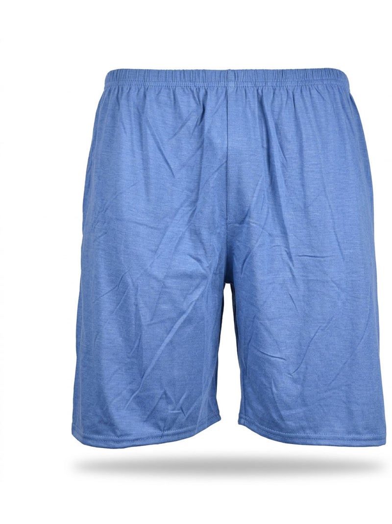 OZABI Ensemble Pyjama Pyjama Court Homme Coton Bleu marine - Kiabi