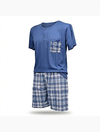 OZABI Ensemble Pyjama Pyjama Court Homme Coton