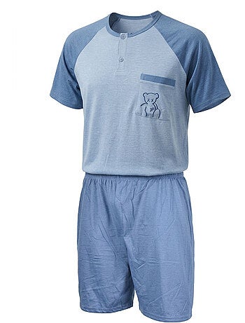 OZABI Ensemble Pyjama Pyjama Court Homme Coton