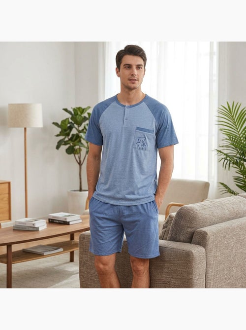 OZABI Ensemble Pyjama Pyjama Court Homme Coton - Kiabi