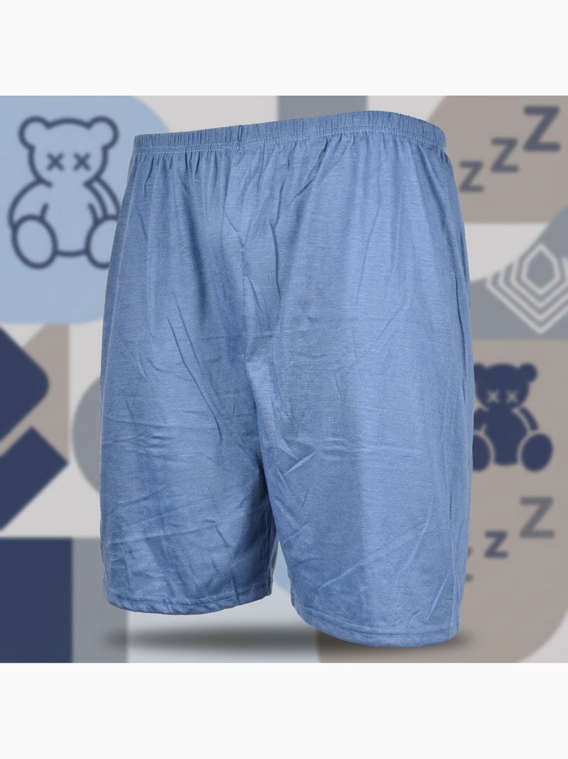 OZABI Ensemble Pyjama Pyjama Court Homme Coton Bleu - Kiabi