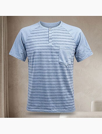 OZABI Ensemble Pyjama Pyjama Court Homme Coton