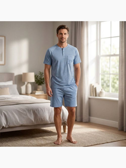 OZABI Ensemble Pyjama Pyjama Court Homme Coton - Kiabi