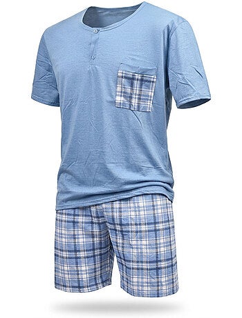 OZABI Ensemble Pyjama Pyjama Court Homme Coton