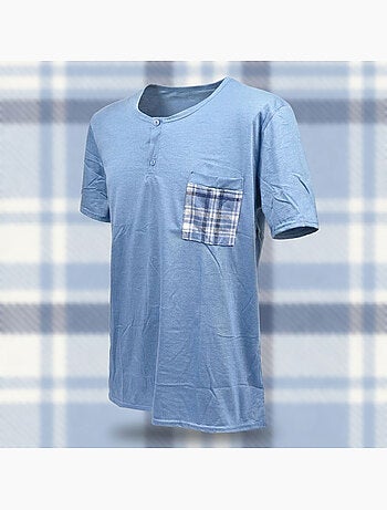 OZABI Ensemble Pyjama Pyjama Court Homme Coton