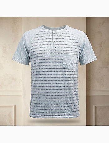 OZABI Ensemble Pyjama Pyjama Court Homme Coton