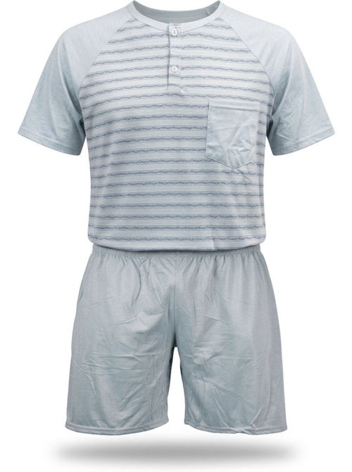 OZABI Ensemble Pyjama Pyjama Court Homme Coton - Kiabi