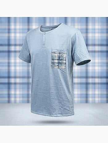 OZABI Ensemble Pyjama Pyjama Court Homme Coton