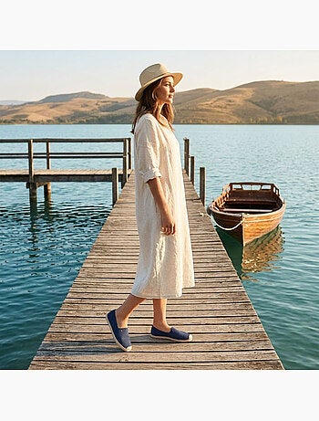 OZABI Espadrilles homme élégantes été slip-on style chic décontracté
