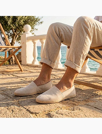 OZABI Espadrilles homme élégantes été slip-on style chic décontracté