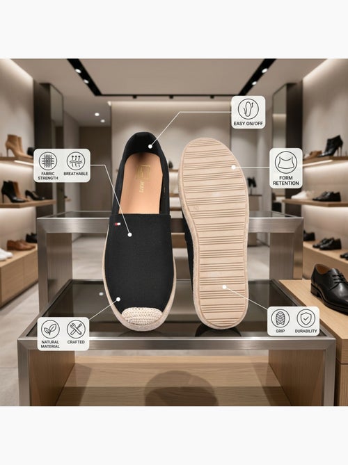 OZABI Espadrilles homme élégantes été slip-on style chic décontracté - Kiabi