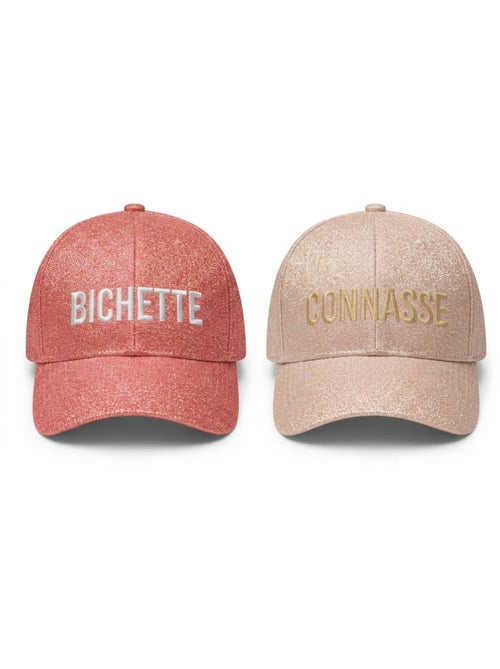 OZABI Lot 2 Casquettes Pailletées Femme – Message Brodé Fantaisie Humoristique - Kiabi OZABI Lot 2 Casquettes Pailletées Femme – Message Brodé Fantaisie Humoristique - Kiabi