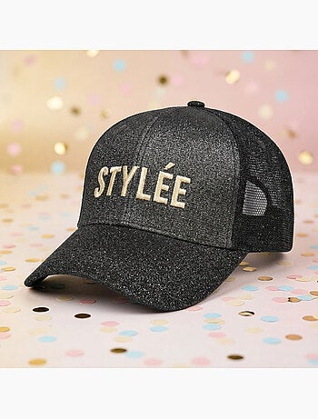 OZABI Lot 2 Casquettes Pailletées Femme – Message Brodé Fantaisie Humoristique