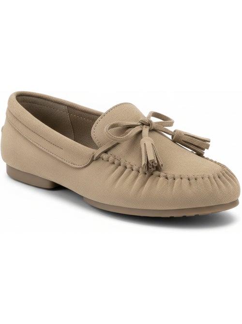 Ozabi mocassins femme bobo chic nœud pampilles daim synthétique - Kiabi Ozabi mocassins femme bobo chic nœud pampilles daim synthétique - Kiabi