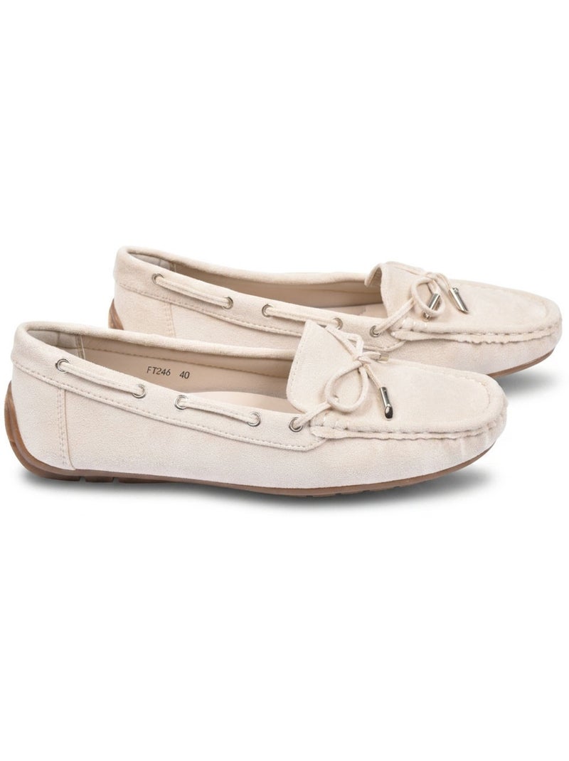 OZABI Mocassins Femme Lacet Daim Bobo Chic 3 Coloris Beige - Kiabi